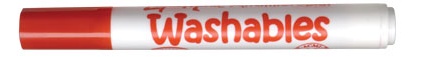 LiquiMark 81207 Non Permanent Markers Red - Chisel Tip